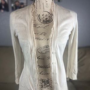 ‼️MOVING SALE‼️ Cardigan with Ruffle Trim